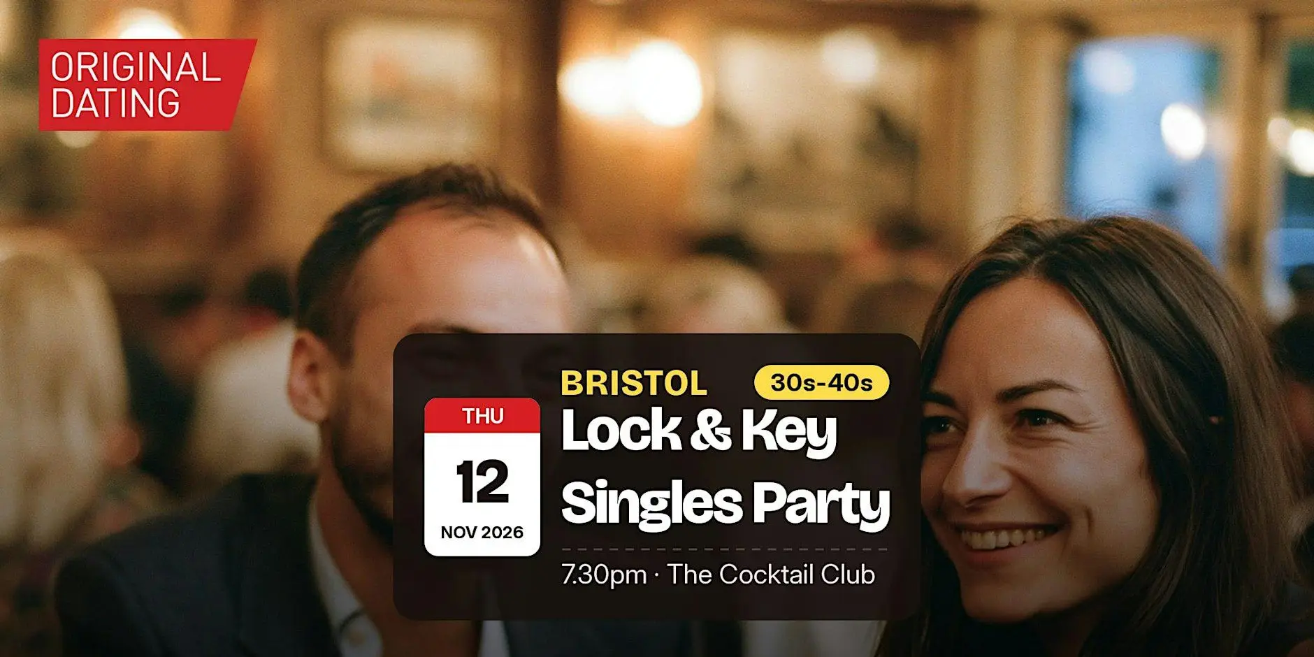 Lock & Key Singles Party in Bristol @ The Cocktail Club | 30s-40s Lock & Key Singles Party in Bristol @ The Cocktail Club | 30s-40s