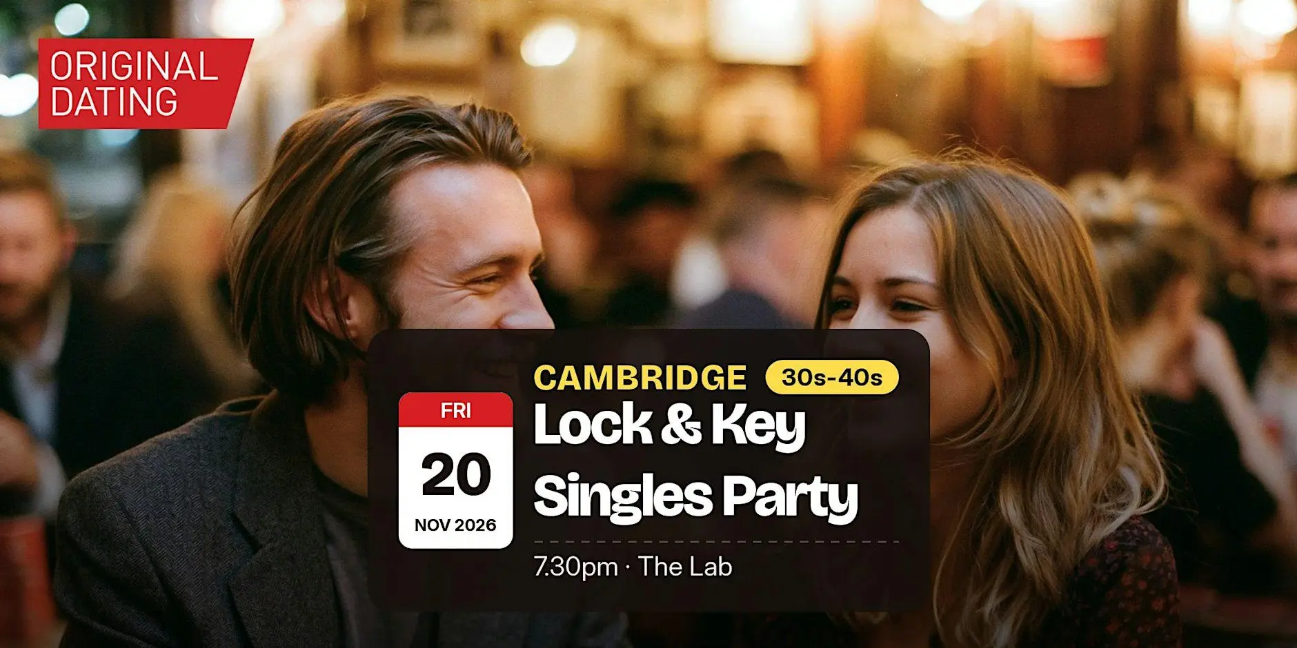 Lock & Key Singles Party in Cambridge @ The Lab | 30s-40s