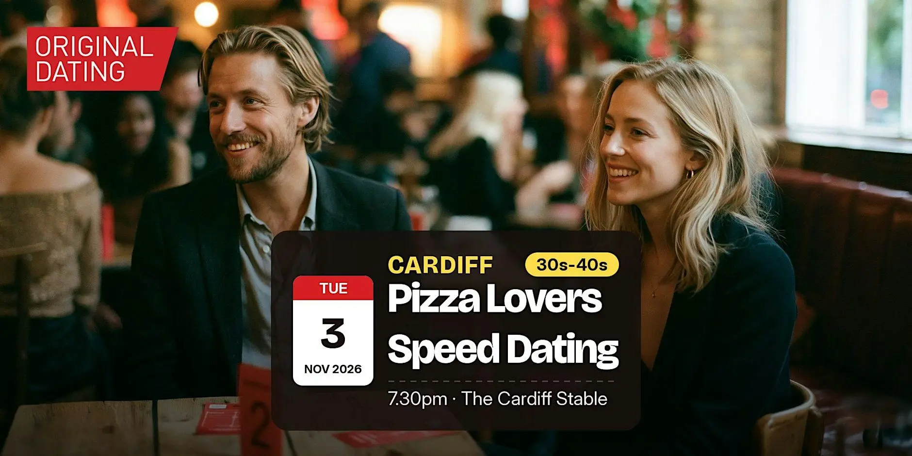 Pizza Lovers Speed Dating in Cardiff @ The Cardiff Stable | 30s-40s Pizza Lovers Speed Dating in Cardiff @ The Cardiff Stable | 30s-40s