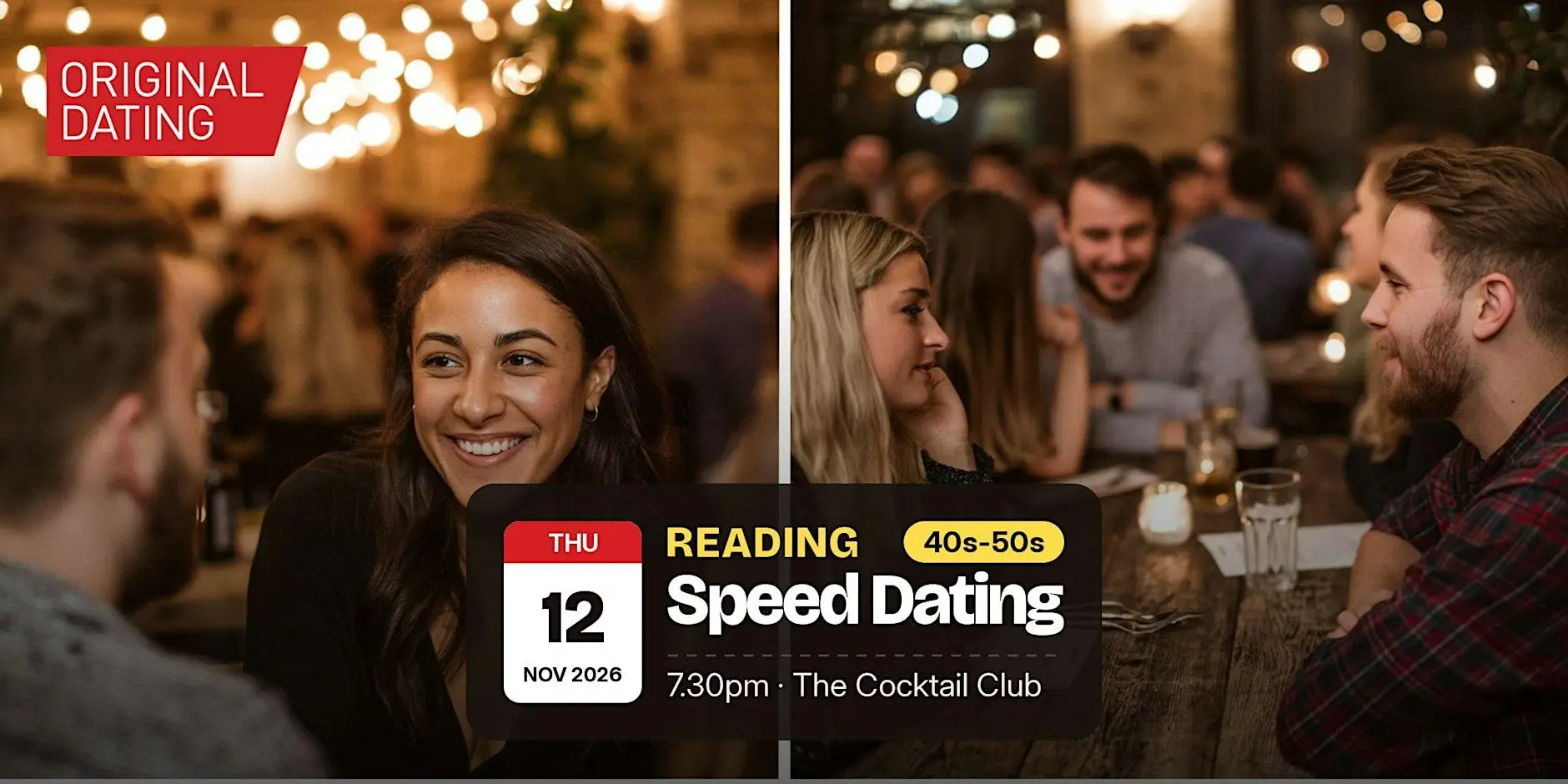 Speed Dating in Reading @ The Cocktail Club | 40s-50s