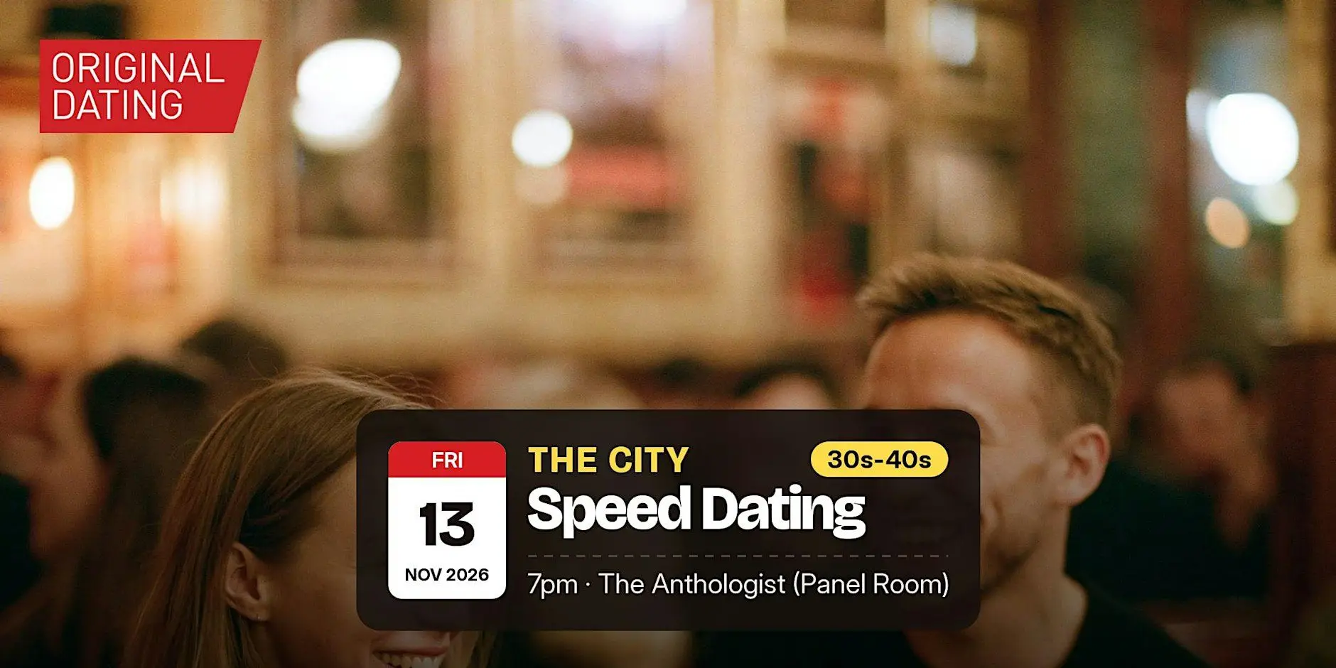 Speed Dating in The City @ The Anthologist (Panel Room) | 30s-40s Speed Dating in The City @ The Anthologist (Panel Room) | 30s-40s
