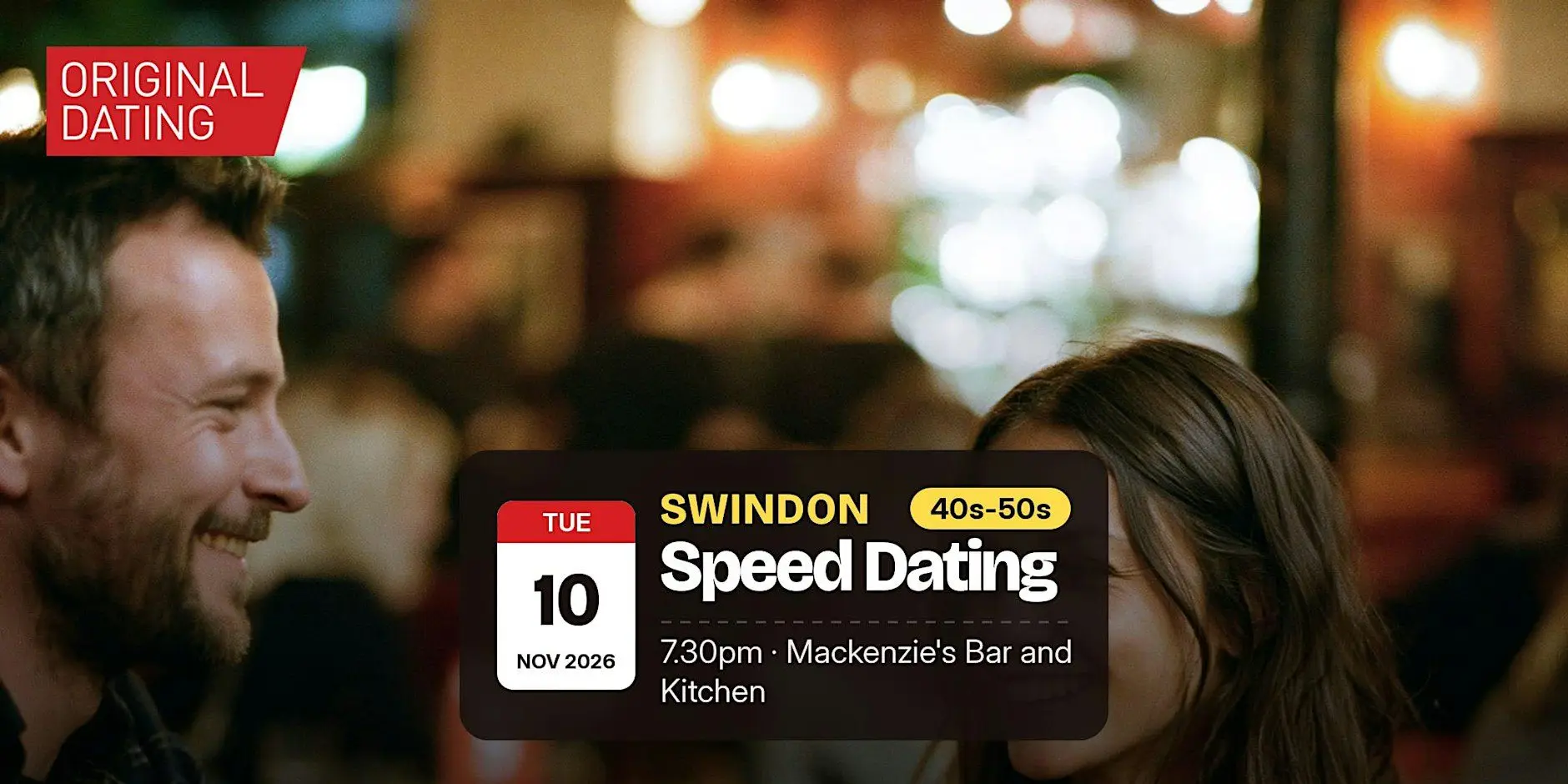 Speed Dating in Swindon @ Mackenzie's Bar and Kitchen | 40s-50s Speed Dating in Swindon @ Mackenzie's Bar and Kitchen | 40s-50s