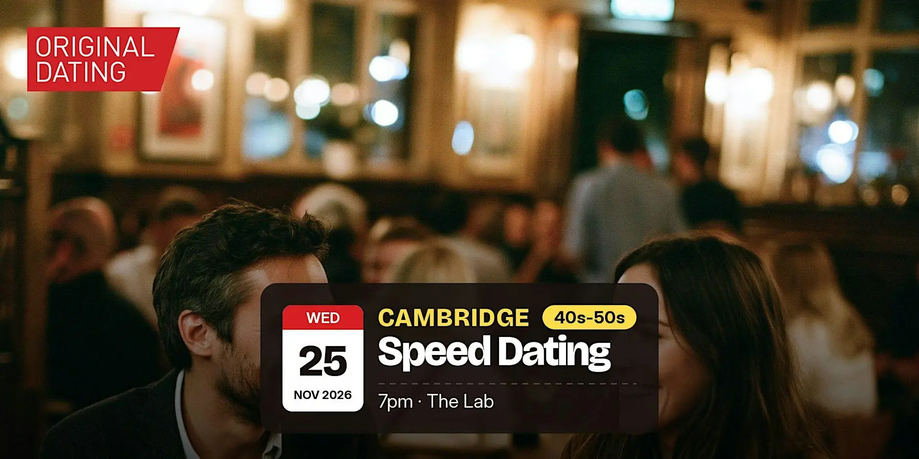 Speed Dating in Cambridge @ The Lab | 40s-50s