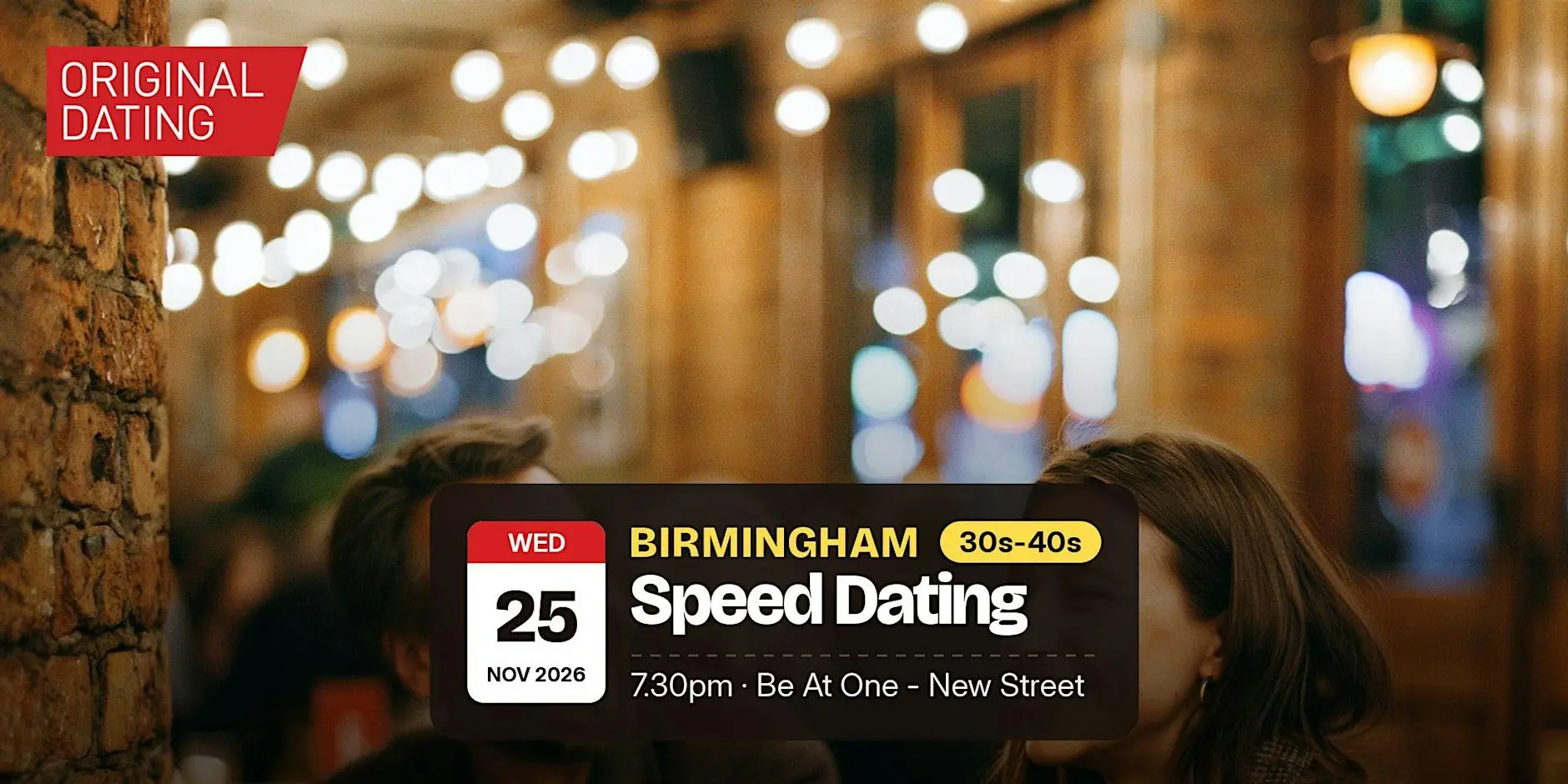 Speed Dating in Birmingham @ Be At One - New Street | 30s-40s