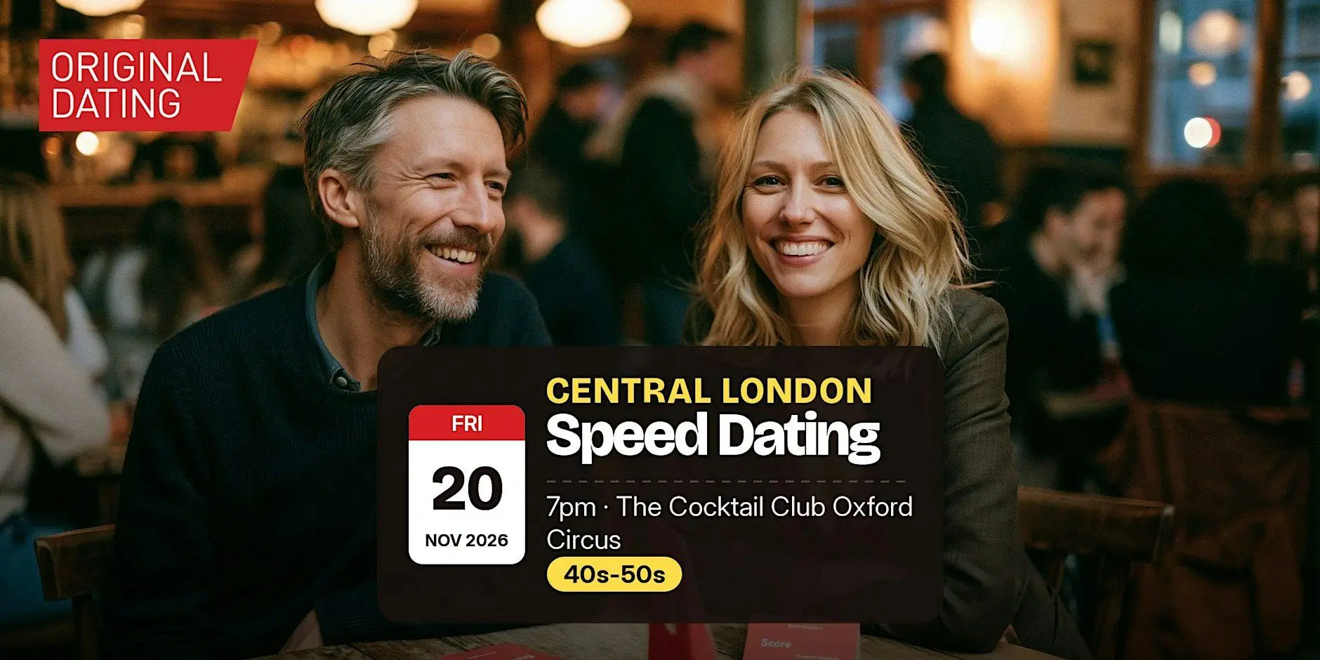 Speed Dating in Central London @ The Cocktail Club Oxford Circus | 40s-50s Speed Dating in Central London @ The Cocktail Club Oxford Circus | 40s-50s