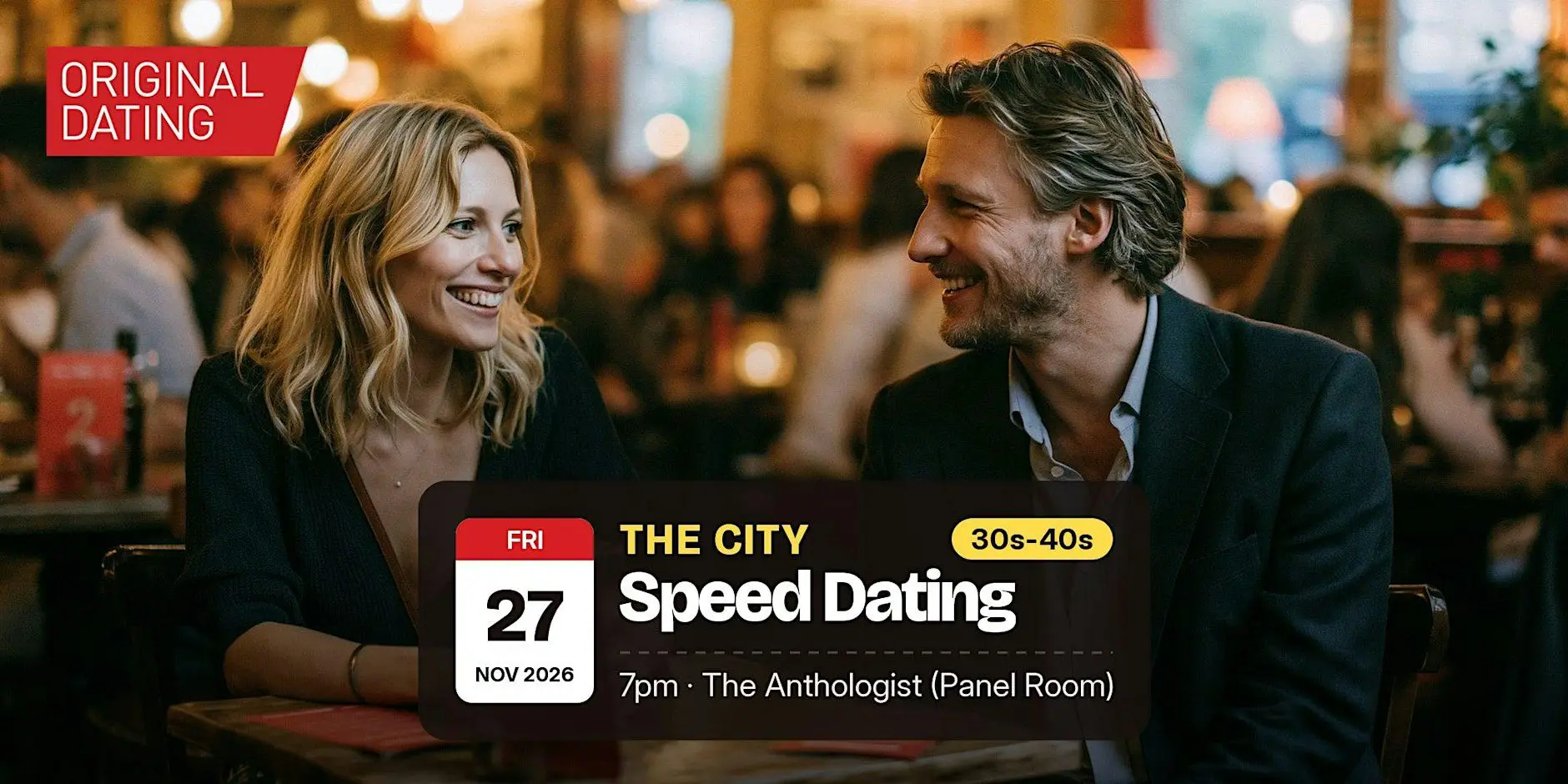 Speed Dating in The City @ The Anthologist (Panel Room) | 30s-40s Speed Dating in The City @ The Anthologist (Panel Room) | 30s-40s