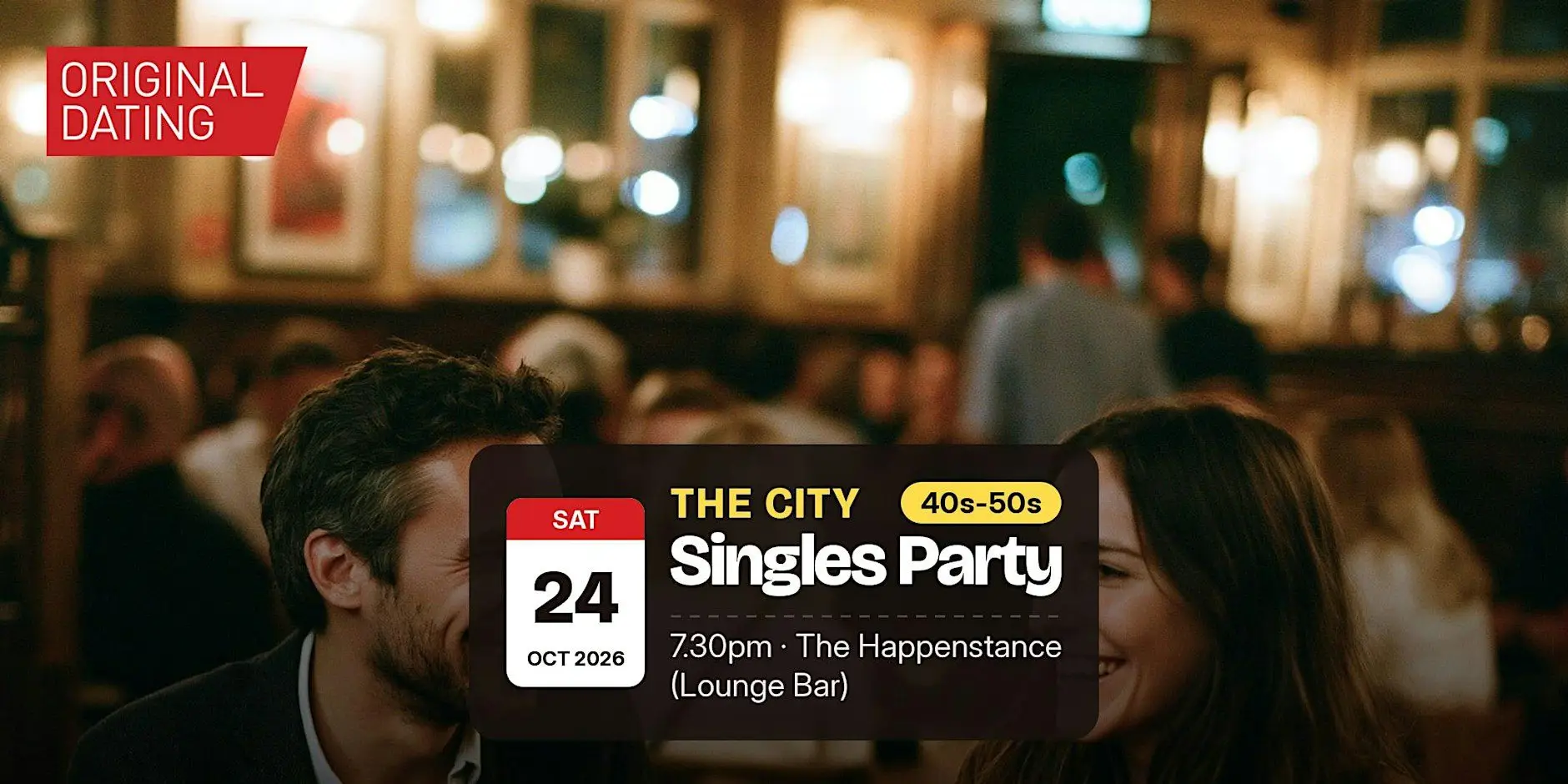 Singles Party in The City @ The Happenstance (Lounge Bar) | 40s-50s Singles Party in The City @ The Happenstance (Lounge Bar) | 40s-50s