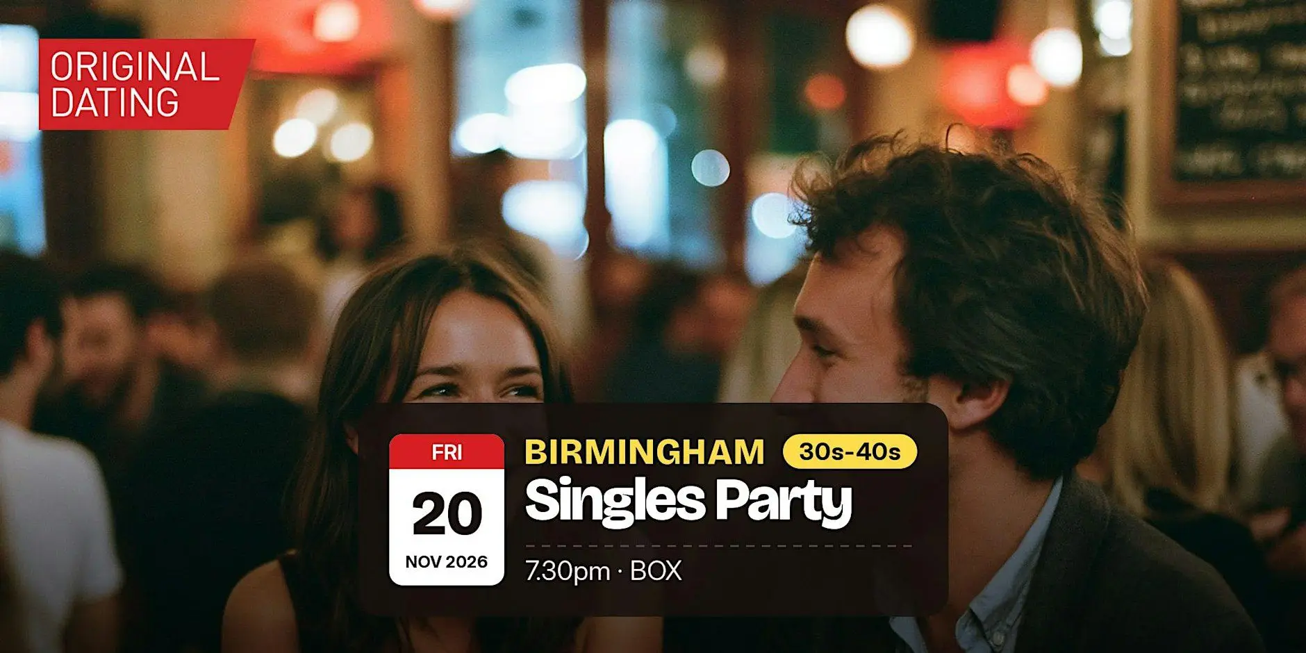Singles Party in Birmingham @ BOX | 30s-40s Singles Party in Birmingham @ BOX | 30s-40s