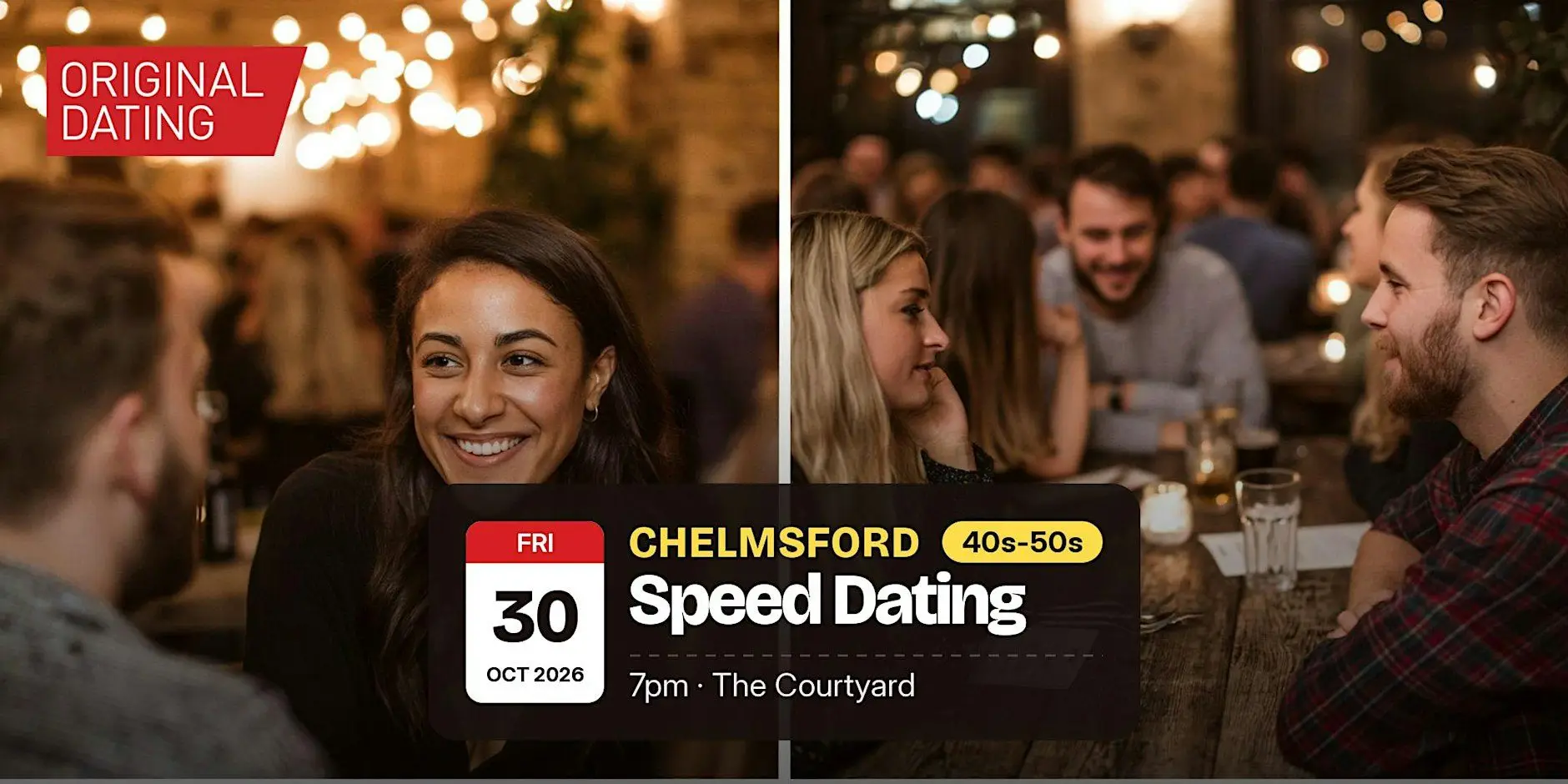 Speed Dating in Chelmsford @ The Courtyard | 40s-50s