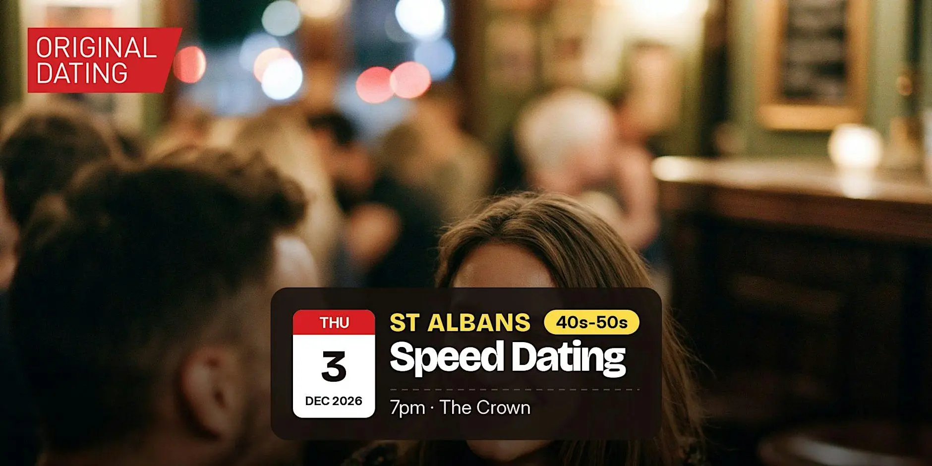 Speed Dating in St Albans @ The Crown | 40s-50s