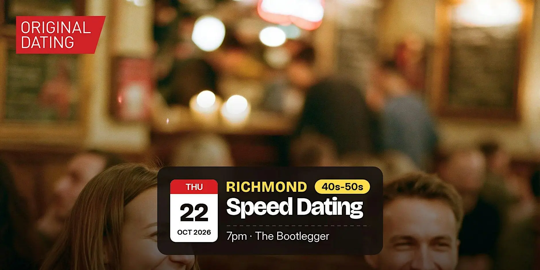 Speed Dating in Richmond @ The Bootlegger | 40s-50s Speed Dating in Richmond @ The Bootlegger | 40s-50s