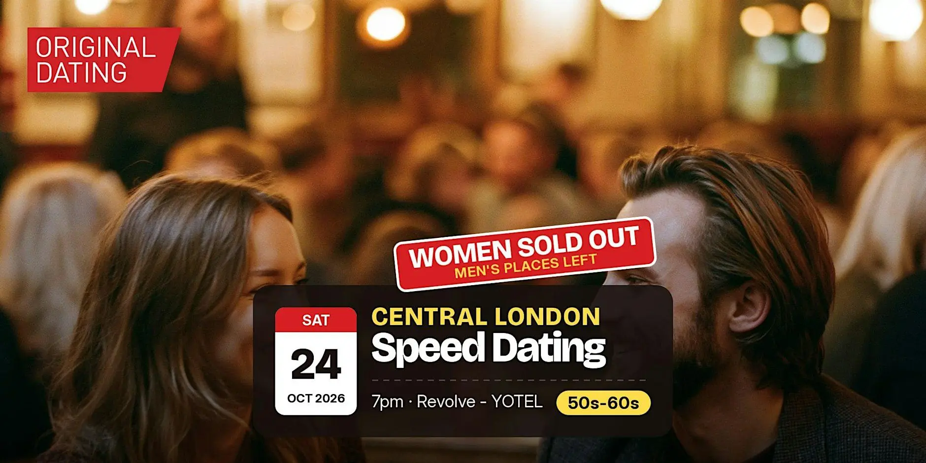 Speed Dating in Central London @ Revolve - YOTEL | 50s-60s Speed Dating in Central London @ Revolve - YOTEL | 50s-60s