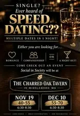40-55 Speed dating The charred oak