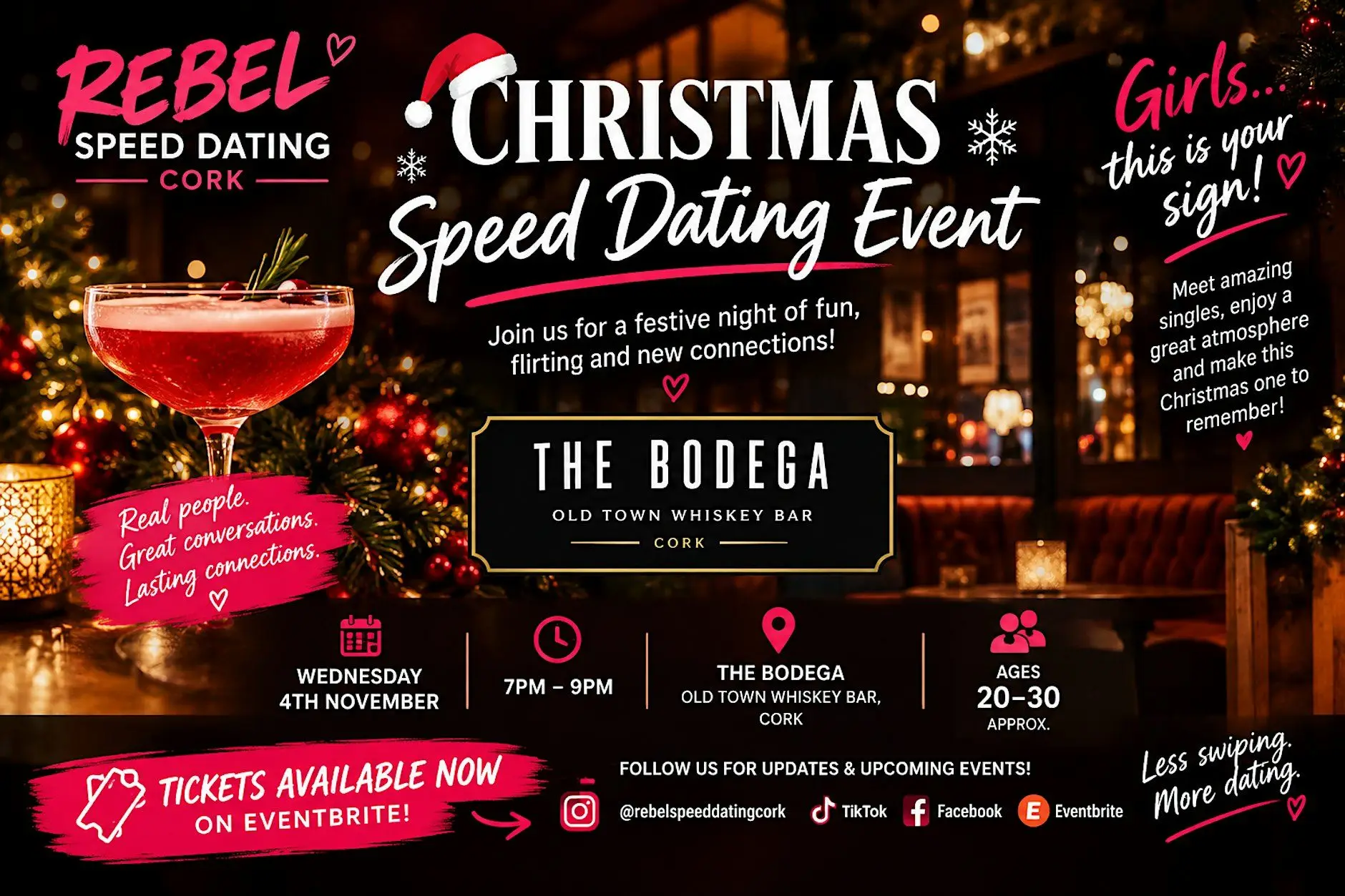 Ladies, Your Christmas Love Story Starts Here! Ages 20–30 – Book Now! Ladies, Your Christmas Love Story Starts Here! Ages 20–30 – Book Now!