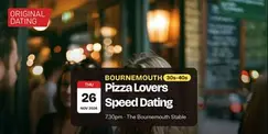 Pizza Lovers Speed Dating in Bournemouth @ The Bournemouth Stable | 30s-40s Pizza Lovers Speed Dating in Bournemouth @ The Bournemouth Stable | 30s-40s