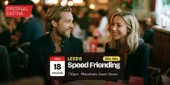 Speed Friending in Leeds @ Manahatta Greek Street | 30s-50s Speed Friending in Leeds @ Manahatta Greek Street | 30s-50s
