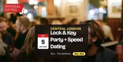 Lock & Key Party + Speed Dating in Central London @ The Refinery | 30s-40s Lock & Key Party + Speed Dating in Central London @ The Refinery | 30s-40s