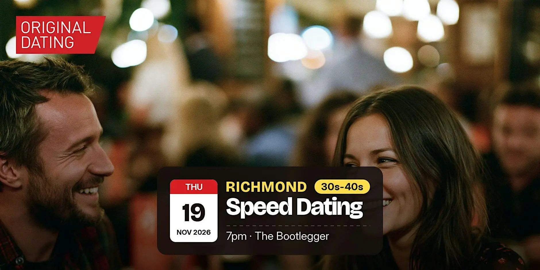 Speed Dating in Richmond @ The Bootlegger | 30s-40s Speed Dating in Richmond @ The Bootlegger | 30s-40s