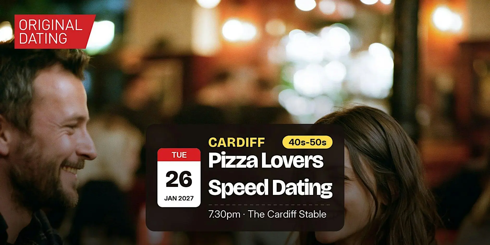 Pizza Lovers Speed Dating in Cardiff @ The Cardiff Stable | 40s-50s Pizza Lovers Speed Dating in Cardiff @ The Cardiff Stable | 40s-50s
