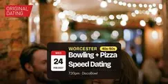 Bowling + Pizza Speed Dating in Worcester @ DiscoBowl | 40s-50s Bowling + Pizza Speed Dating in Worcester @ DiscoBowl | 40s-50s