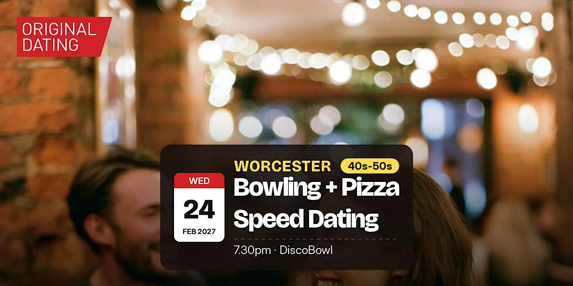 Bowling + Pizza Speed Dating in Worcester @ DiscoBowl | 40s-50s Bowling + Pizza Speed Dating in Worcester @ DiscoBowl | 40s-50s