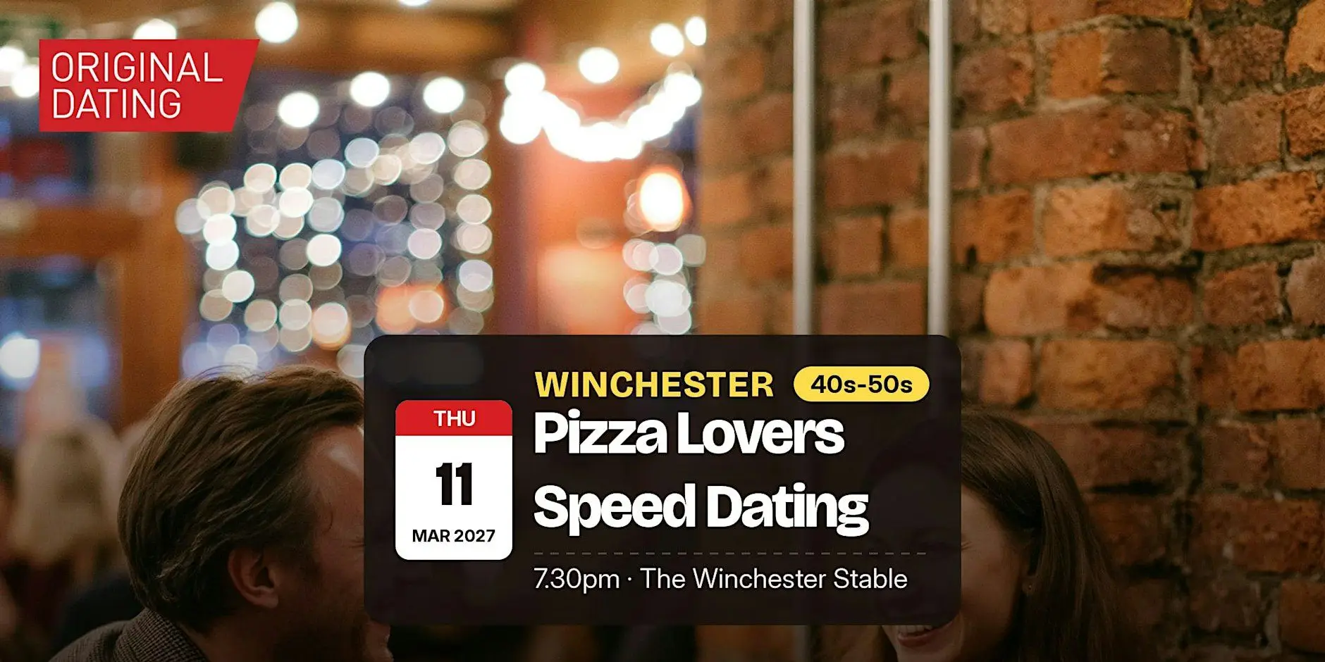 Pizza Lovers Speed Dating in Winchester @ The Winchester Stable | 40s-50s Pizza Lovers Speed Dating in Winchester @ The Winchester Stable | 40s-50s