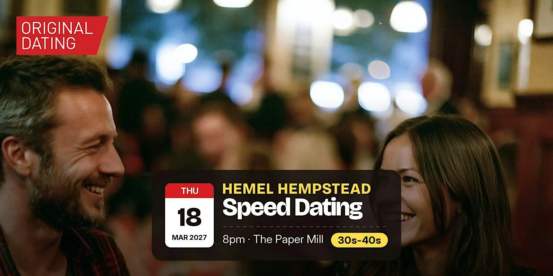 Speed Dating in Hemel Hempstead @ The Paper Mill | 30s-40s