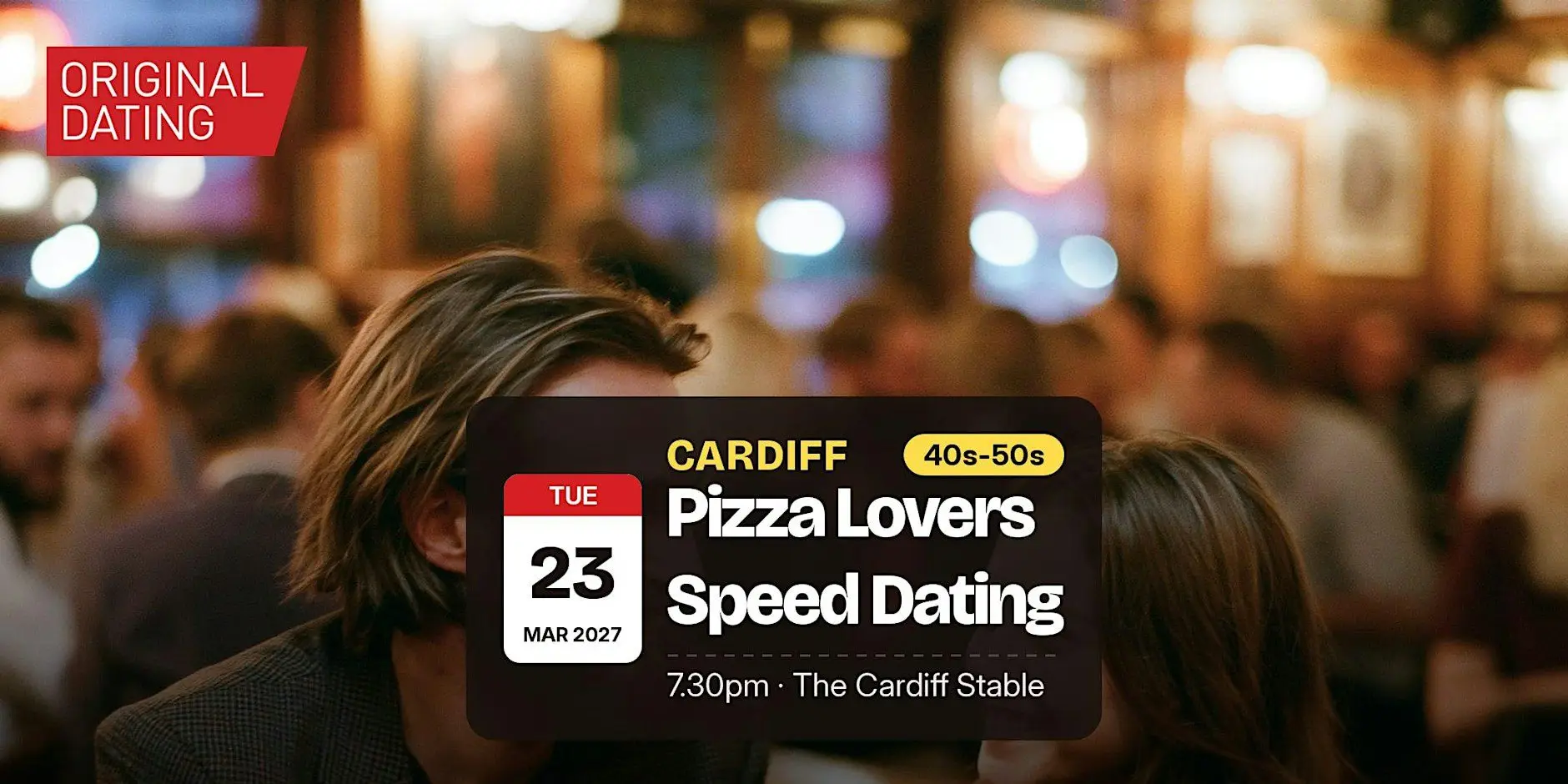 Pizza Lovers Speed Dating in Cardiff @ The Cardiff Stable | 40s-50s