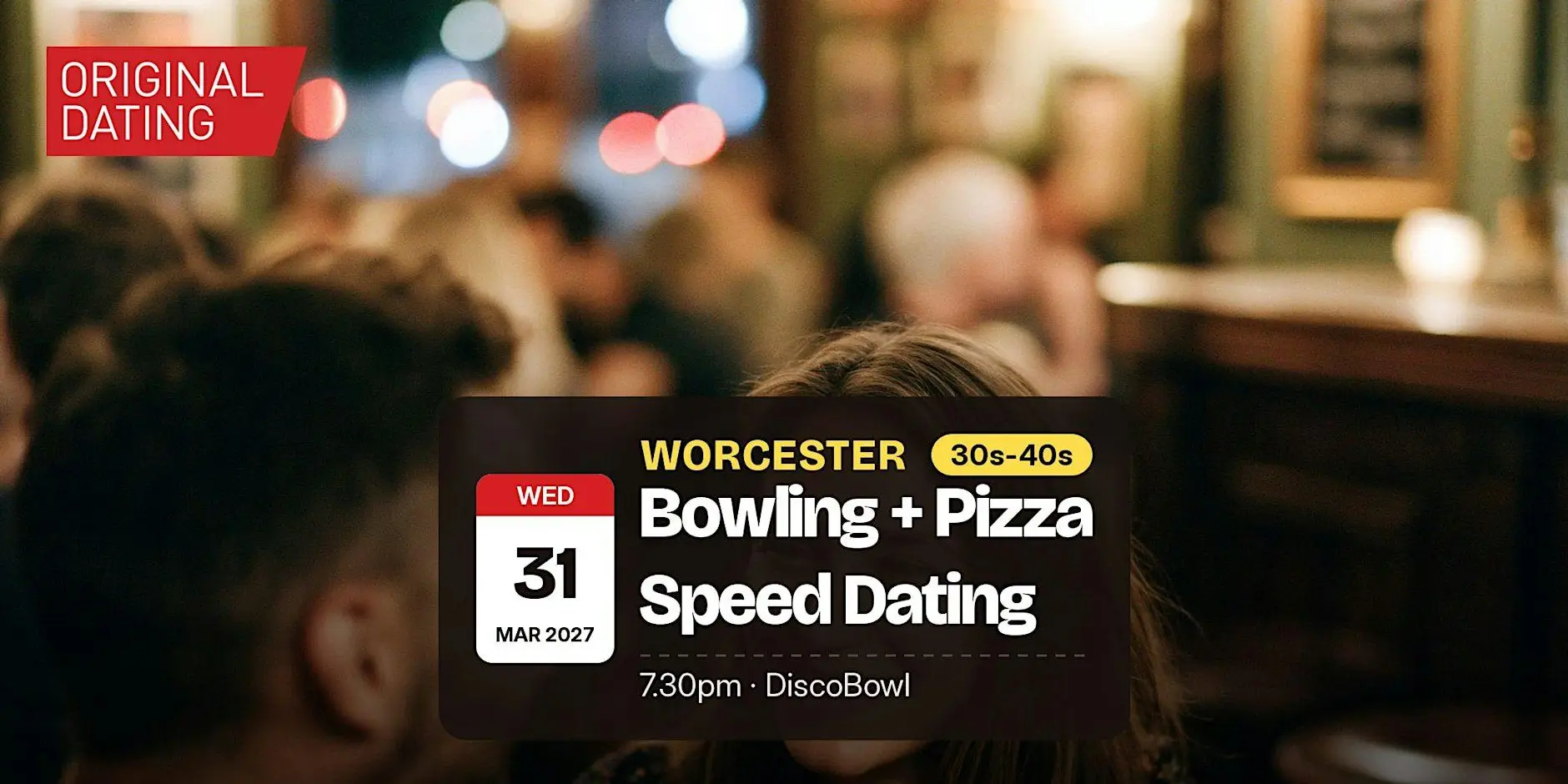 Bowling + Pizza Speed Dating in Worcester @ DiscoBowl | 30s-40s Bowling + Pizza Speed Dating in Worcester @ DiscoBowl | 30s-40s