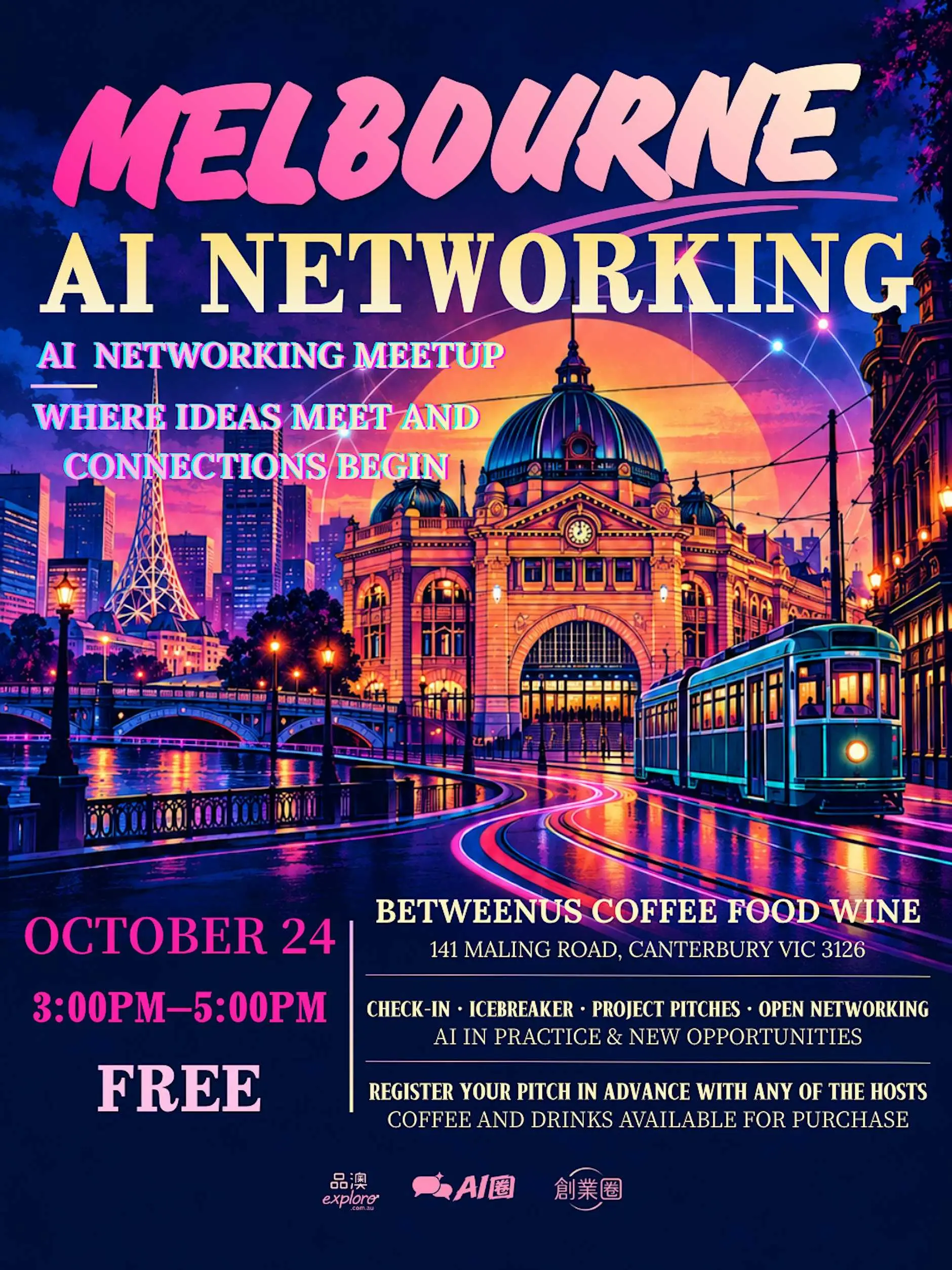 Melbourne AI Meetup: Project Pitches & In-Person Networking