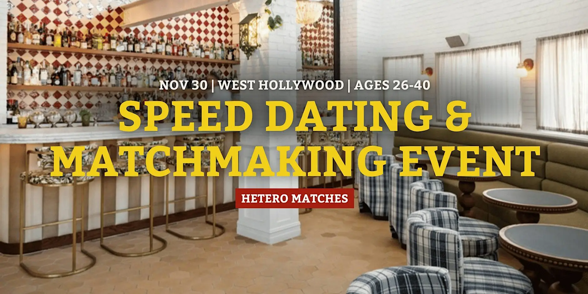 Speed Dating | West Hollywood | Ages 26-40