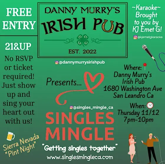 Singles Mingle Karaoke Night in San Leandro 21+ FREE ENTRY! — photo 2