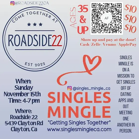 Singles Mingle @ Roadside22 in Clayton 35&UP $10 Entry! — photo 2