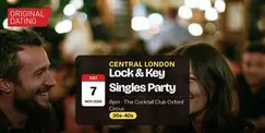 Saturday Lock & Key Singles Party in Central London | 30s-40s Saturday Lock & Key Singles Party in Central London | 30s-40s