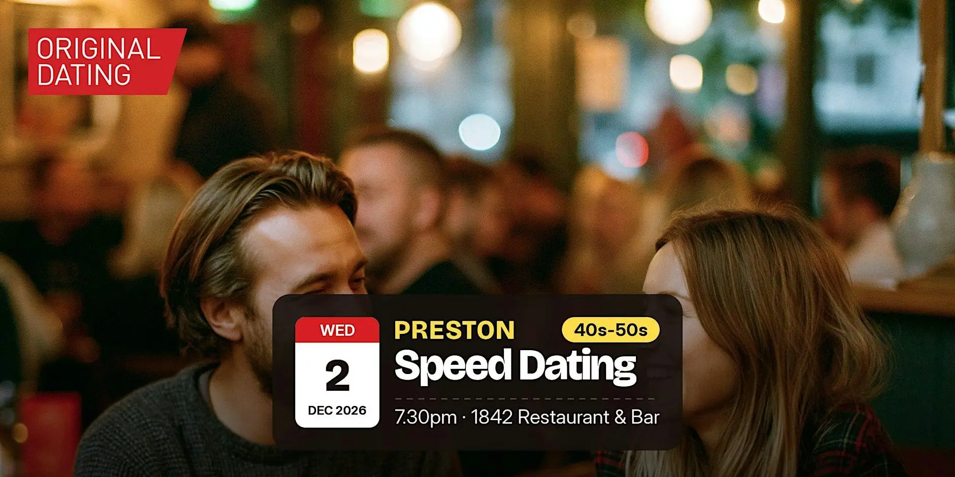 Speed Dating in Preston @ 1842 Restaurant & Bar | 40s-50s