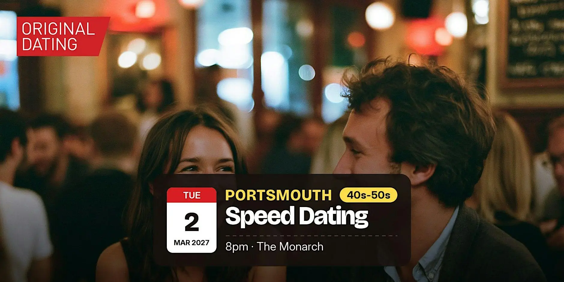 Speed Dating in Portsmouth @ The Monarch | 40s-50s Speed Dating in Portsmouth @ The Monarch | 40s-50s