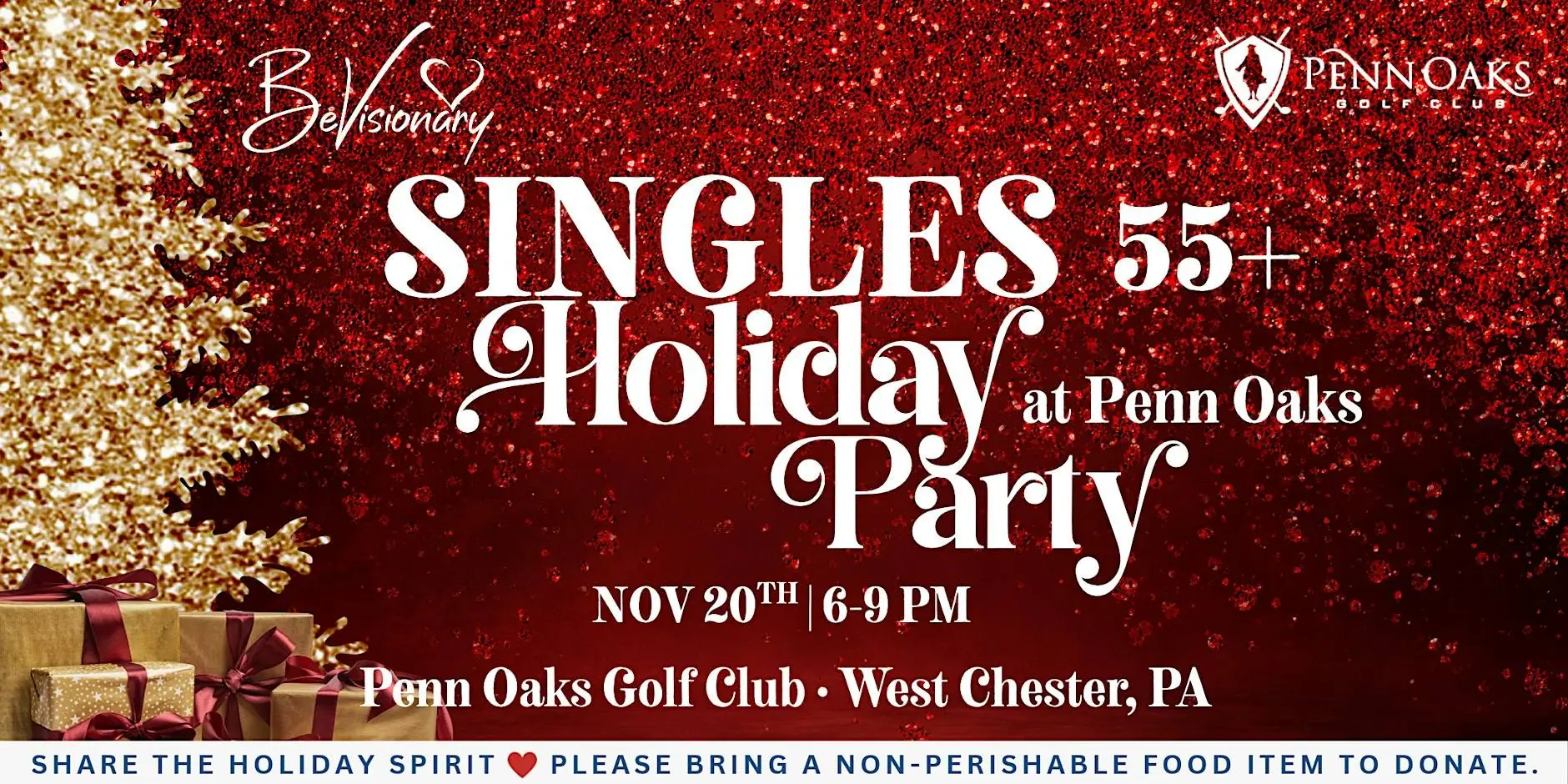 Singles Holiday Party at Penn Oaks | 55+ Singles Holiday Party at Penn Oaks | 55+