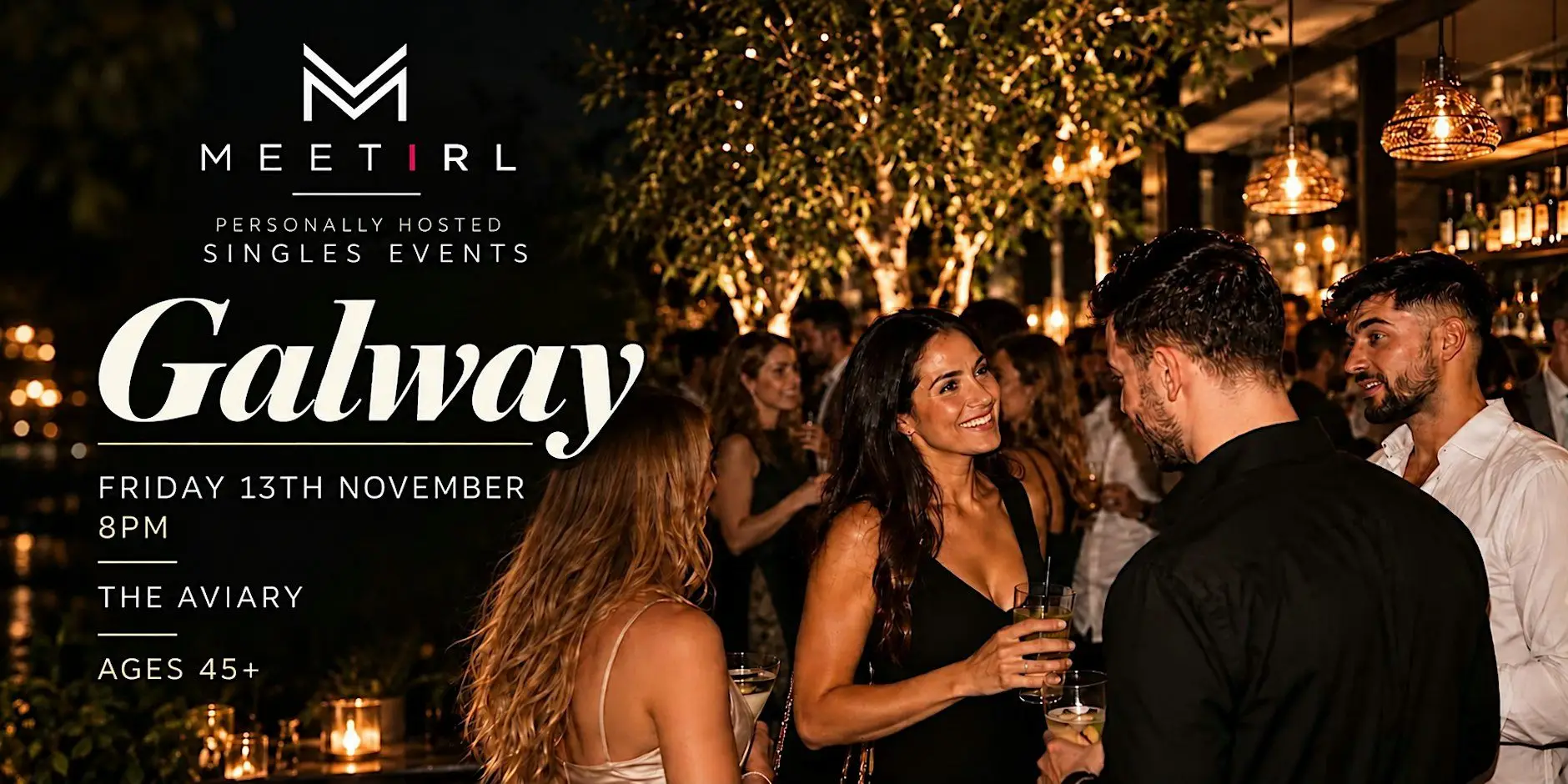 MeetIRL Ireland Singles Social Mixer | Ages over 45 + Galway