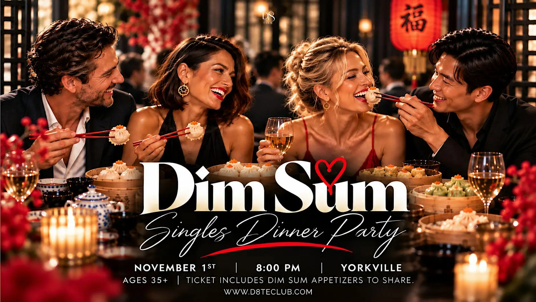 Dim Sum and Then Some - Singles Dinner in Toronto (Ages 35+) Dim Sum and Then Some - Singles Dinner in Toronto (Ages 35+)