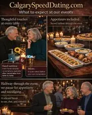 60s and 70s+ (plus) Calgary Singles Speed Dating 60s and 70s+ (plus) Calgary Singles Speed Dating