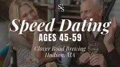 Speed Dating Ages 45-59 in Hudson, MA at Clover Road Brewing