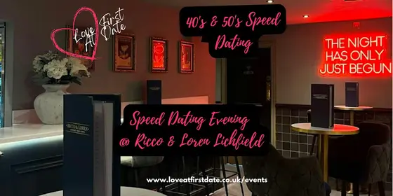 40's & 50's Speed Dating Evening in Lichfield, Staffordshire — photo 1