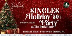 Singles Holiday Party at The Buck Hotel | 50+ Singles Holiday Party at The Buck Hotel | 50+